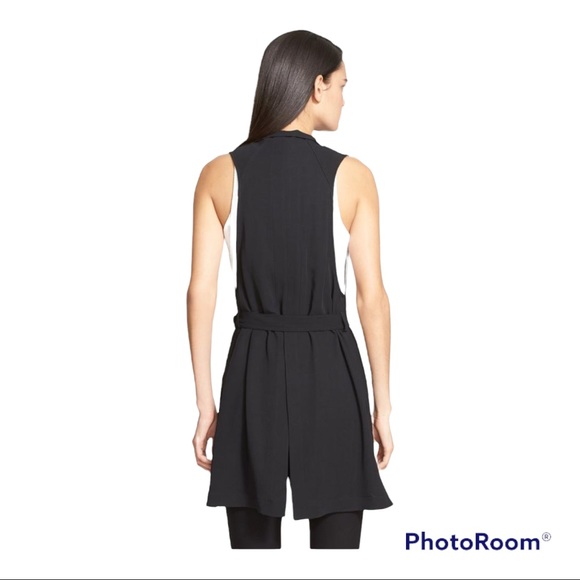 Helmut Lang Long Black Torsion Vest - Picture 2 of 11